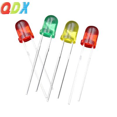 China Emitting LED Color Lens 4mm Led Green White Orange Blue Yellow Red Diffuse Through Hole Diodes 0.06w 4mm Led Diode 1000Pcs/Bag for sale