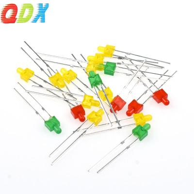 China Emitting LED Color Lens 2mm Led Green White Orange Blue Yellow Red Diffuse Through Hole Diodes 0.06w 2mm Led Diode 1000Pcs/Bag for sale