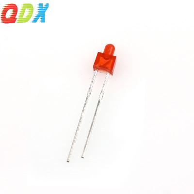 China Light Emitting Diode Factory Sales 2mm High Quality Color Lens Led Diffused Red Through Hole Diodes 0.06w 2mm Led Diode 1000Pcs/Bag for sale