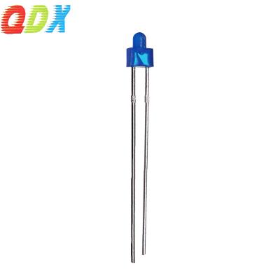 China Light Emitting Diode Factory Sales 2mm High Quality Color Lens Led Diffused Blue Through Hole Diodes 0.06w 2mm Led Diode 1000Pcs/Bag for sale