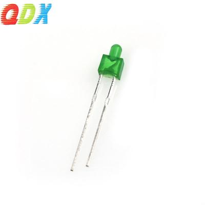 China Factory Sales High Quality Color Lens Light Emitting Diode Yellow Green 2mm Led Diffuse Through Hole Diodes 0.06w 2mm Led Diode 1000Pcs/Bag for sale