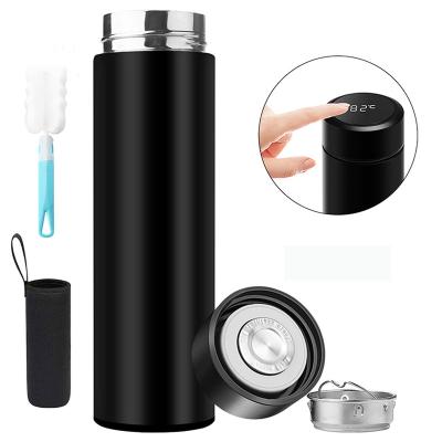 China Business Vacuum Thermos Water Bottle Stainless Steel Tumbler LED Temperature Display Mug Insulated Water Bottle for sale