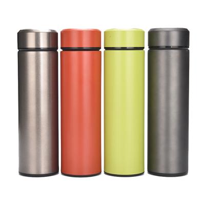 China PORTABLE Insulated Water Bottle Vacuum Thermos Flasks Stainless Steel Camping Smart Water Bottle With Custom Logo for sale