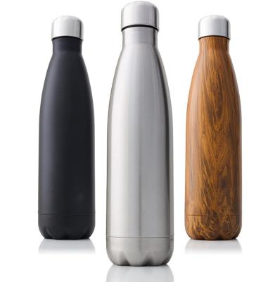 China Wholesale Business Wall Stainless Steel Vacuum Double Cola Shaped Coffee Bottle Mug for sale