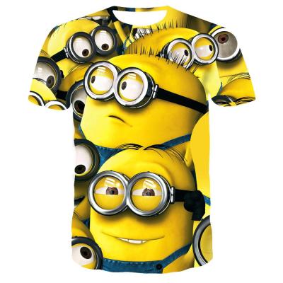 China Cartoon Anti-Shrink O-Neck T-shirt Men Sport T Shirt Printing Cute T Shirt For Sublimation for sale