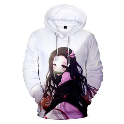 China Breathable Unisex Casual Hot Anime Pullover Hoodies New Arrival 3D Hoodies 3D White Clothes for sale