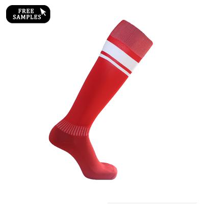 China Antibacterial Custom Logo Sublimation Printing Mens Soccer Football Socks for sale