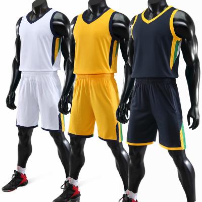 China Custom Antibacterial Good Quality Basketball Shirt Printing Logo Practice Tank Top Shorts Design Your Own Basketball Uniforms for sale