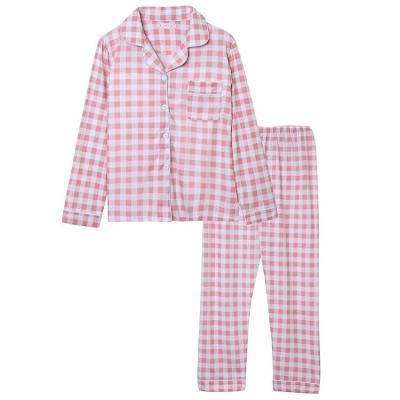 China Breathable Fashion Printed Pajamas Family Set 2 Piece Pajamas Ladies Pajamas Long Sleeve for sale