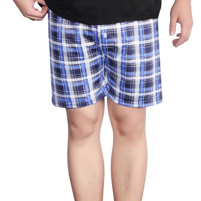 China Antibacterial Plaid Striped Classic Man Under Wear Mens Trunks Woven Underwear Men's Panties for sale