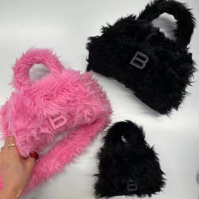 China New Fashion Autumn Winter Mini Faux Fur Mini Faux Fur Ladies Purses and Purses Ladies Plush Purses and Purses Female Wallet for sale