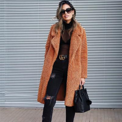 China 2021 New Design Breathable Women Fur Coat Long Warm Winter Coat For Women And Coats for sale