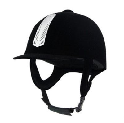 China Popular equestrian supplies men and women can wear protective suede equestrian riding helmets for sale