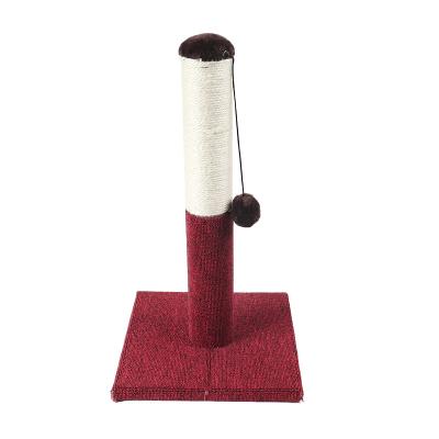 China Funny Sisal Rope Cat Scratching Board Cat Toy Ball Pet Toy Cat Climbing Square Low Frame for sale