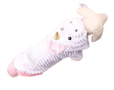 China Stocked 2021 Fall/Funny Cute Unicorn Puppy Costume Pet Transformation Dog Clothes Halloween Winter Pet for sale