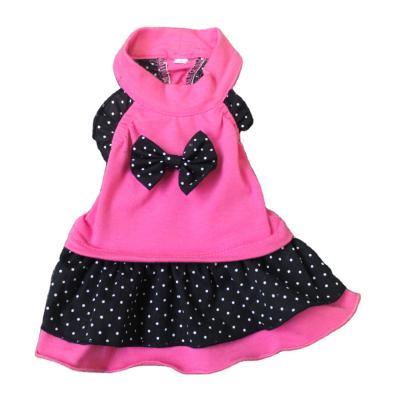 China Viable Wholesale Plaid Sweated Pet Dresses Clothing Summer Skirt Dog Clothes Lovely Pet Dresses for sale