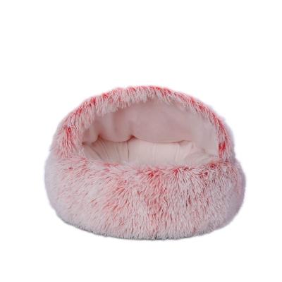 China Stocked Hot Sale And Good Quality Plush Round Pet Dog Supplies And Cat Nest for sale