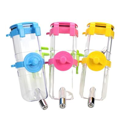 China Automatic Dog Cage Suspended Pet Drinking Water Station Dog Bottle Large 500ml Pet Watering Machine for sale