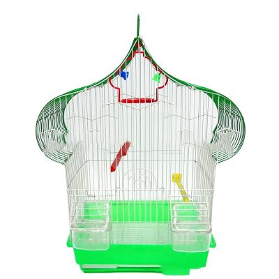 China Factory A Stocked Chinese Single Bird Cage With Full Accessories Basic Bird Cage for sale