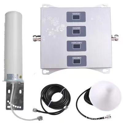 China New 2G 3G 4G LTE Office 2022 Mobile Repeater Quad Band 850 900 1800 2100 MHz Signal Booster for sale