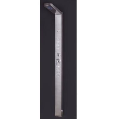 China Modern Swept Shower Panel System 304 Stainless Steel Waterfall Spa Jets Shower Panel Tower for sale