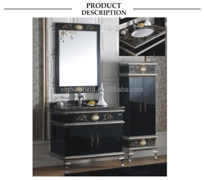 China 2020 Modern Classic European Style Bathroom Vanity With Marble Top #BV-8381 for sale