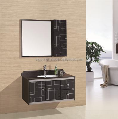 China Modern French Bathroom Sink Vanity Wall Mounted Cabinet #BV-8384 for sale