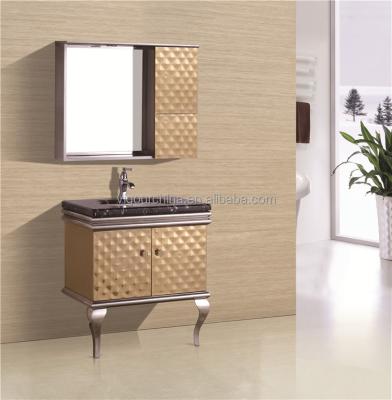 China Modern wall mounted stainless steel bathroom cabinet vanity#BV-8383 for sale