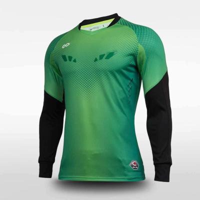 China Factory Wholesale Breathable Quick-Dry Breathable Sports Goalie Goalkeeper Shirt Soccer Jersey Breathable Quick Dry Uniform for sale