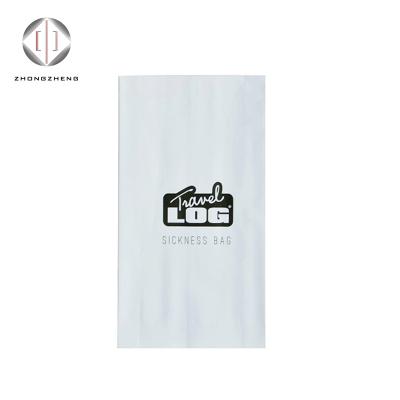 China Air Sickness Recyclable Customized Printing Biodegradable Sharp Bottom PE Coated Paper Bag for sale