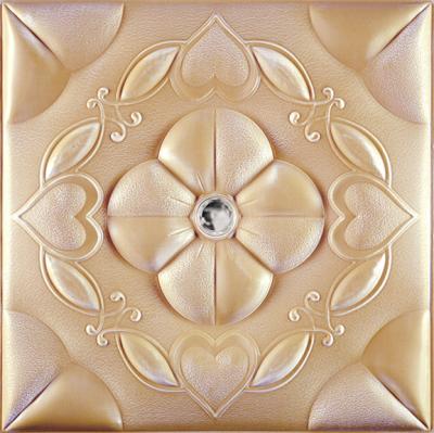 China Modern Interior 3D Faux Leather Cover Wall Panel for sale