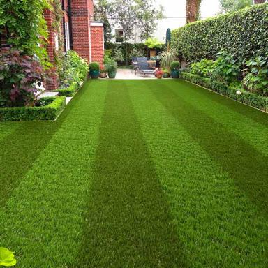 China Garden Waterproof Outdoor Landscape Artificial Turf Grass Mat for sale