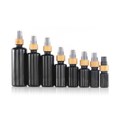 China Wholesale Natural Black Glass Bottle 100ml 60ml 15ml 10ml Personal Care Dropper Bottle 100ml 60ml 10ml Essential Oil Glass Bottle for sale