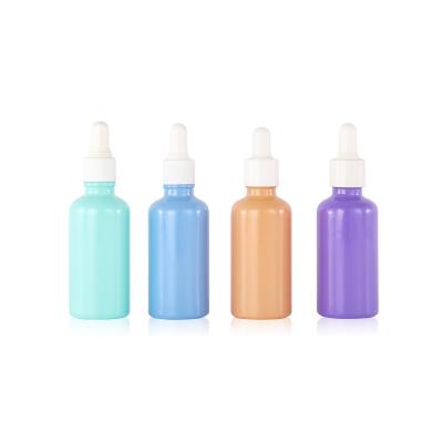 China Colorful Recyclable Cosmetic To Custom Design Glass Essential Oil Dropper Bottles Set 5ml 10ml 15ml 20ml 30ml 50ml 100ml 150ml 200ml for sale