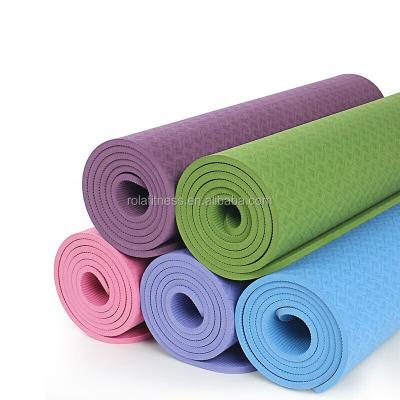 China Premium Body Health Care Massage Quality Eco Yoga Mat Tasteless Pilates Mat Anti-Tear Tape Yoga Matts for sale