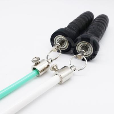 China Wholesale High Quality Heavy Weighted Jump Rope PVC Cable Detachable Weight Grip Rope/Ball Bearing Quick Switch Connection for sale