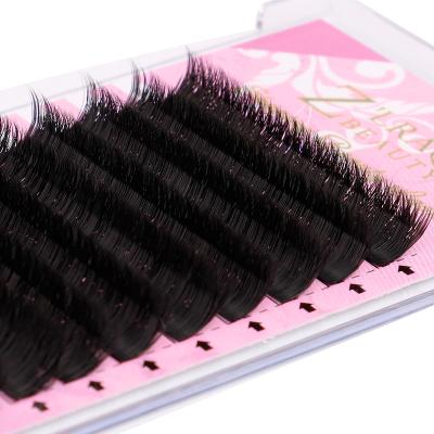 China 2021 hot sale private label volume eyelash extensions waterproof silk supplies different grafting false mink eyelashes for sale