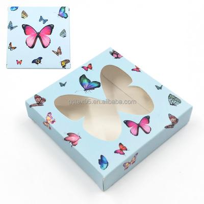 China Pretty Private Label Logo Recyclable Custom Empty Mink Paper Lick False Eyelash Packaging Box Customized for sale