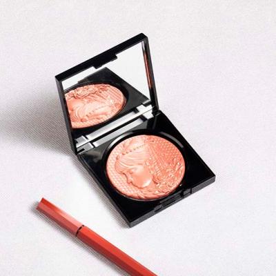 China Hot Selling Cheek Color Single Color Blush Face Cheek Pressed To Dust Blusher Cream Palette OEM for sale