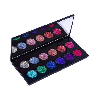 China Office Pay Factory Design Private Label Shimmer Waterproof Custom Shimmer Pigmented Cosmetics Makeup Eyeshadow Palette for sale