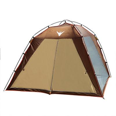 China Outdoor Portable Waterproof Camping Tent Glamping Tents With Automatic Bathroom Camping Tent for sale