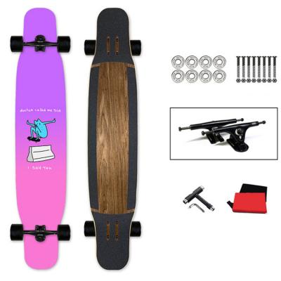 China Youth Wholesale Full Set White Drop By Longboard Skateboard Deck Free Shipping for sale