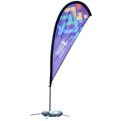 China 100% Flags, Healthcare Institutes Custom Polyester Outdoor Advertising Promotion Fast Delivery Flight Teardrop Flag Beach Banners for sale