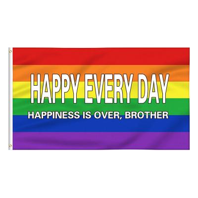 China Outdoor Widely Used Hot Full Sale Rainbow Pride Gay Flag for sale