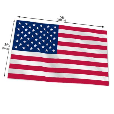 China Health Care Institute National Flag Fabric Polyester 60x90cm American Flag for sale