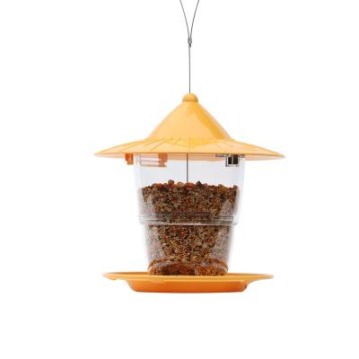 China Sustainable Plastic Bird Hanging Feeder For Outdoor, Squirrel Proof Yellow Bird Feeders, Garden Yard Decoration (Yellow) for sale