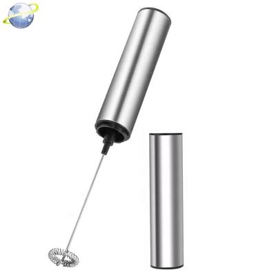 China Sustainable Stainless Steel Electric Milk Frother Mini Handheld Milk Foamer Egg Rechargeable Electric Beater for sale