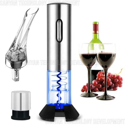 China Sustainable Gift Set - With Automatic Stainless Steel Wine Opener, Foil Cutter, Vacuum Stopper, Aerator - SYWO36A1/SET for sale