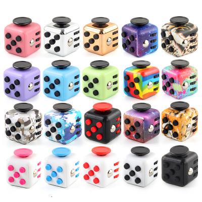 China ADHD OCD Autism Mini Decompression Anti-Stress Relief A Mini Decompression Finger Wiggler Plastic Magic Cube Cubo Finger Wiggle Sensory Toys For Kids Adults for sale