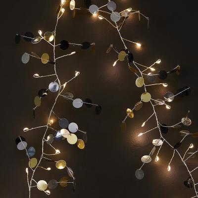 China PVC COPPER lux navidad gold disco electric fairy lights led christmas lights led for sale